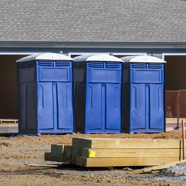 is there a specific order in which to place multiple porta potties in Covelo California